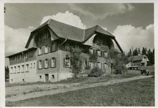Ansichtskarte «Gauchern – Gasthof Wald-Egg»; Photo Fr. Aeschlimann, Langnau; abgestempelt «BERN, 15.II.42»; gelaufen nach Bern