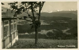 Ansichtskarte «Kurhaus Chuderhüsi»; Verlag E. Blau; Photo J. Schaja, Bern; Ausgabejahr unbekannt; gelaufen nach Oberwangen