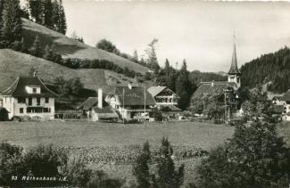 Ansichtskarte «Röthenbach i./E.»; Photo u. Verlag Wenger, Riggisberg; ungelaufen; auf der Rückseite gedrucktes Datum 3.10.1939